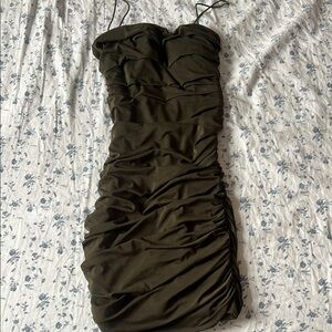 Olive Green Princess Polly Mini Dress